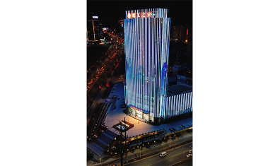 三门峡工人文化宫楼体亮化照明